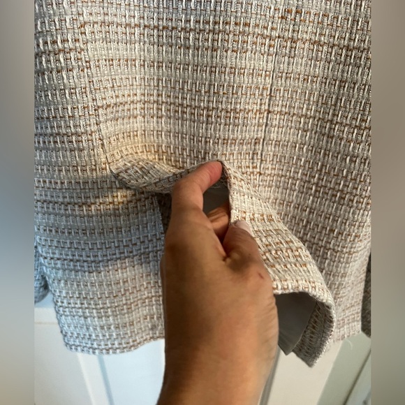 Democracy Birch Multi Long ButtonCuff Angled Pocket Single Breasted Blazer NWOT - Picture 8 of 14